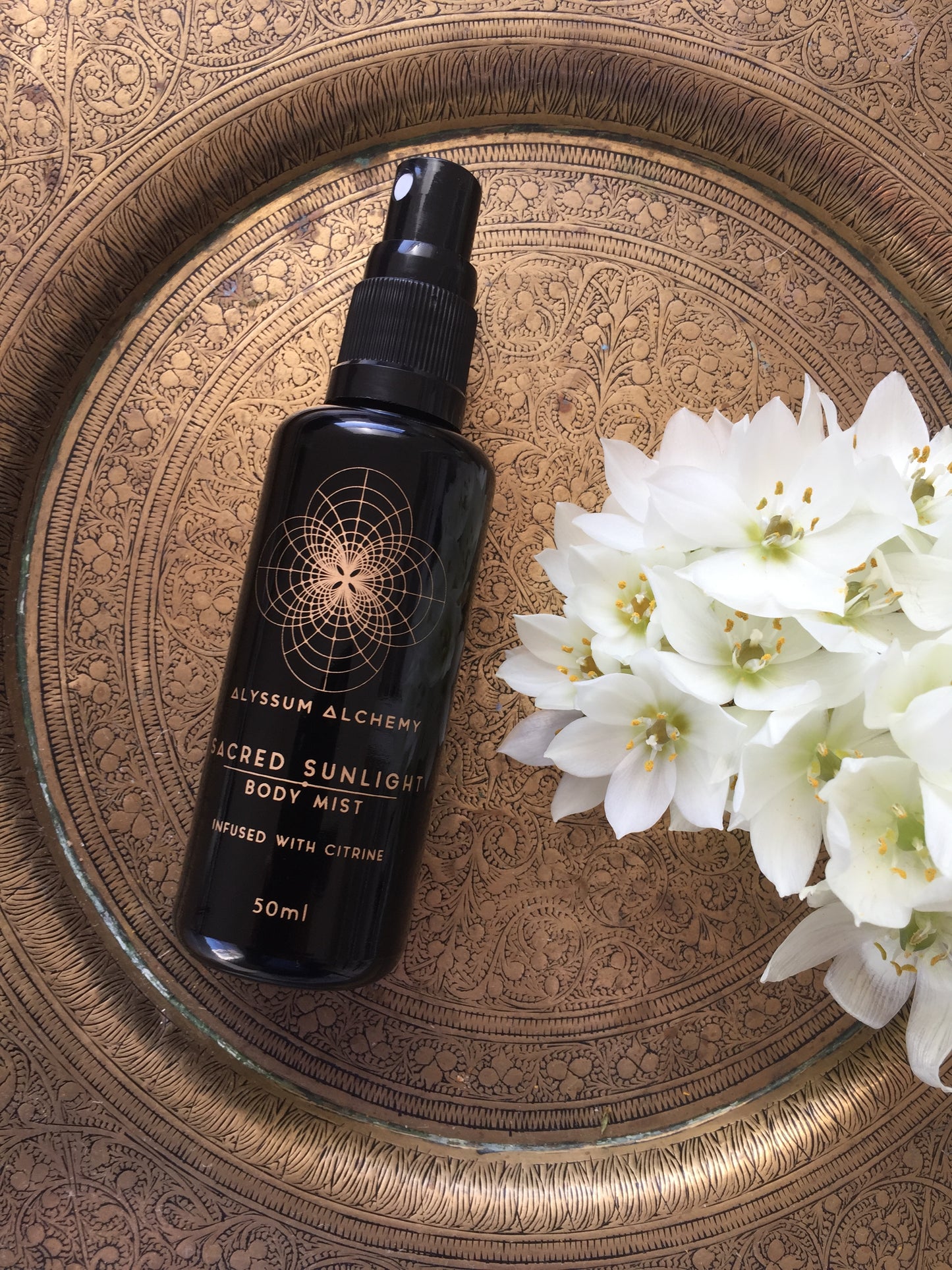 Sacred Sunlight Body Mist - Organic Crystal Infused Perfume