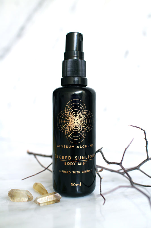 Sacred Sunlight Body Mist - Organic Crystal Infused Perfume
