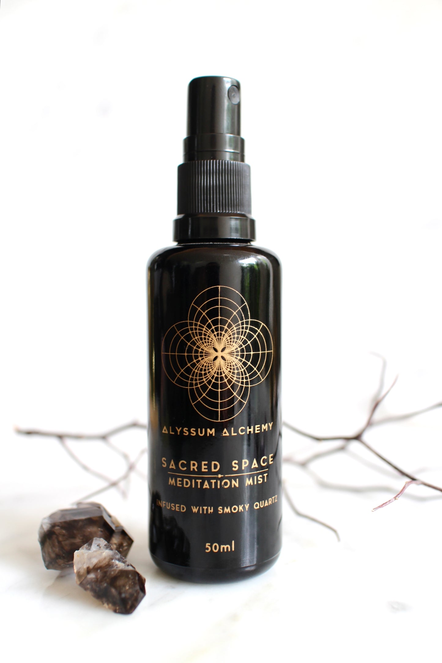 Sacred Space Meditation Mist - Crystal infused Botanical Perfume